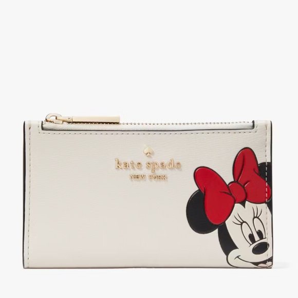 Kate Spade Disney Minnie Small Slim Bifold Wallet - Picture 1 of 3
